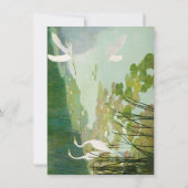 Herons in de zomer door Newell Convers Wyeth Notitiekaartje (Achterkant)