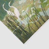 Herons in de zomer door Newell Convers Wyeth Tissuepapier (Detail)