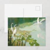 Herons in de zomer door Newell Convers Wyeth Uitnodiging Briefkaart (Voorkant / Achterkant)