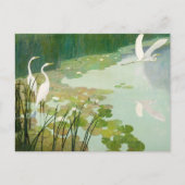 Herons in de zomer door Newell Convers Wyeth Uitnodiging Briefkaart (Voorkant)