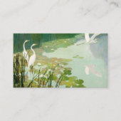 Herons in de zomer door Newell Convers Wyeth Visitekaartje (Voorkant)