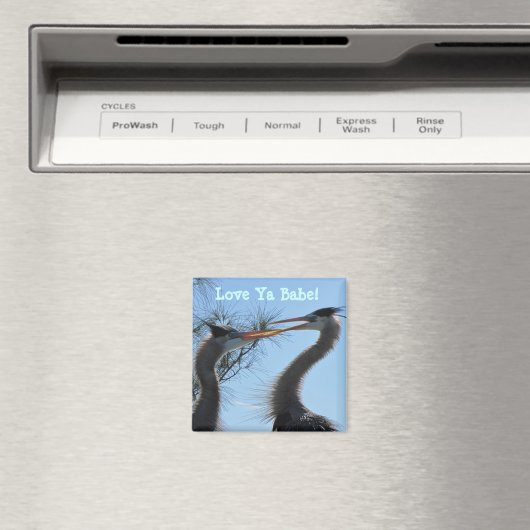 Herons in Love Magnet (Insitu (Vaatwasser))