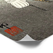 Herons in Shallow Water door Ohara Koson Poster (Hoek)