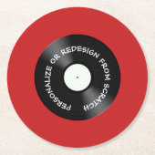 Herontwerp vanuit Scratch of Persoonlijk - Ronde Kartonnen Onderzetter (Voorkant)