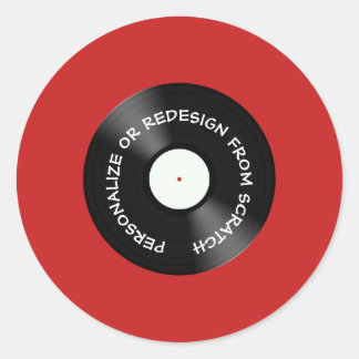 Herontwerp vanuit Scratch of Persoonlijk - Ronde Sticker