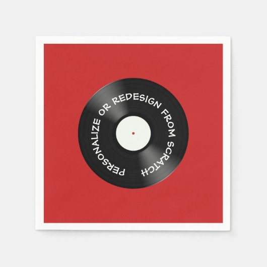 Herontwerp vanuit Scratch of Persoonlijk - Servet (Voorkant)