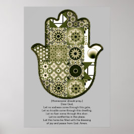 Herontworpen Khamsa Hand Poster Ontwerp 2 Eigenaar