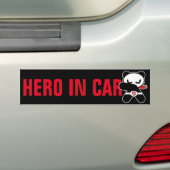 Heropandbear bumper sticker (Op auto)