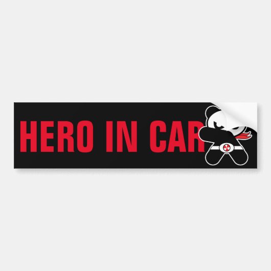Heropandbear bumper sticker (Voorkant)