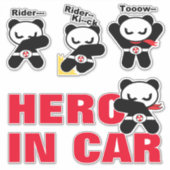 heropandbear sticker (Voorkant)