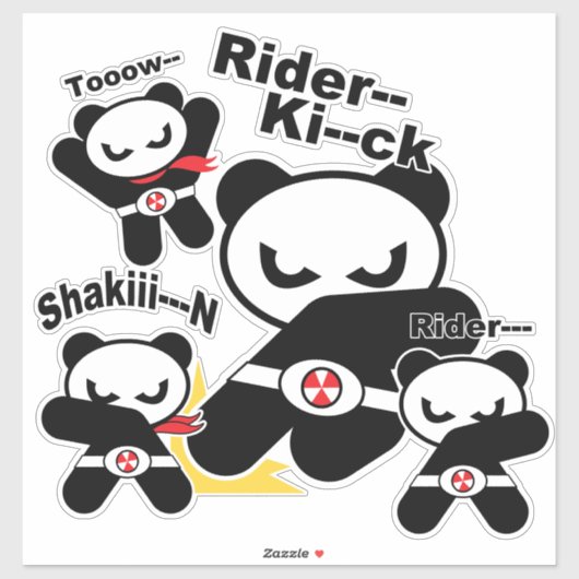 heropandbear sticker (Vel)