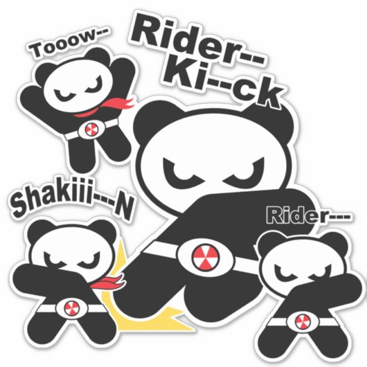 heropandbear sticker (Voorkant)