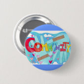 Heropbouw Gemeenschap Ronde Button 5,7 Cm (Voorkant /achterkant)