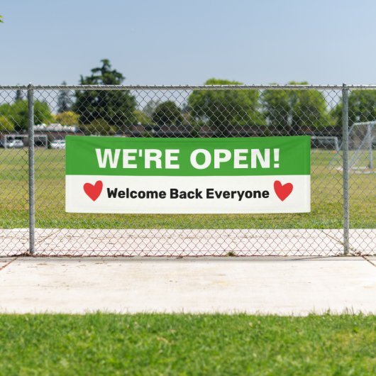 Heropening harten voor bedrijven spandoek (Insitu)
