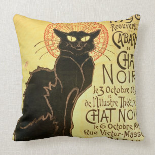 Heropening van het Chat Noir Cabaret, 1896 (kleur  Kussen
