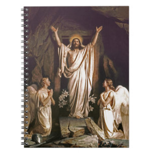 Heropleving van Christus. Fijne Kunstcadeaulaptop Notitieboek