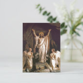 Heropleving van Christus. Fine Art Easter-Briefkaa Feestdagenkaart (Staand voorkant)