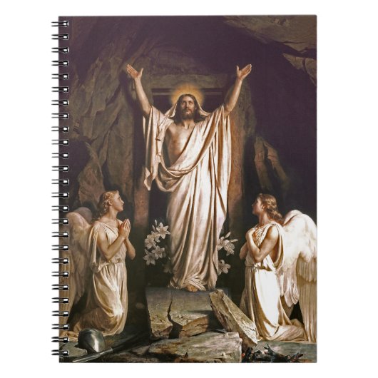Heropleving van Christus. Fine Art Gift-Notitieboe Notitieboek (Voorkant)