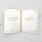 Heropleving van de anastasis bij Christus Pasen Folie Feestdagenkaart (Binnenlaag)