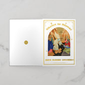 Heropleving van het orthodoxe rooster van Christus Folie Feestdagenkaart (Buiten Laag)