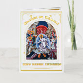 Heropleving van het orthodoxe rooster van Christus Folie Feestdagenkaart (Voorkant)