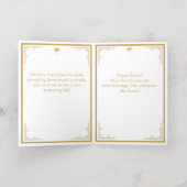 Heropleving van het orthodoxe rooster van Christus Folie Feestdagenkaart (Binnenlaag)