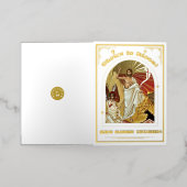 Heropleving van het orthodoxe rooster van Christus Folie Feestdagenkaart (Buiten Laag)