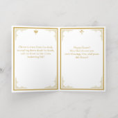 Heropleving van het orthodoxe rooster van Christus Folie Feestdagenkaart (Binnenlaag)