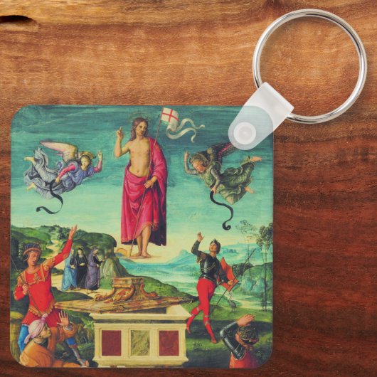 Heropleving van Jezus Christus door Raphael Sleutelhanger (Achterkant)