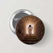 Heropleving van Jezus Christus Ronde Button 5,7 Cm (Voorkant /achterkant)