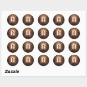 Heropleving van Jezus Christus Ronde Sticker (Vel)