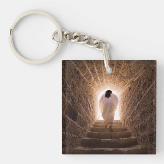 Heropleving van Jezus Christus Sleutelhanger (Voorkant)