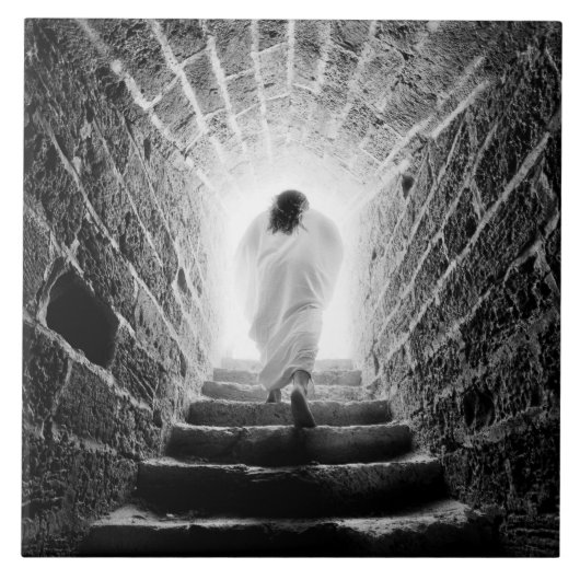 Heropleving van Jezus Christus Tegeltje (Voorkant)