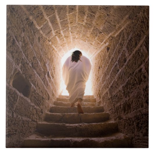 Heropleving van Jezus Christus Tegeltje (Voorkant)