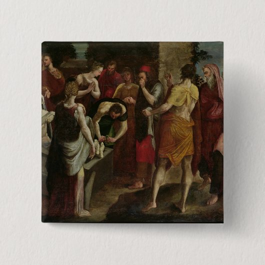 Heropleving van Lazarus 2 Vierkante Button 5,1 Cm (Voorkant)