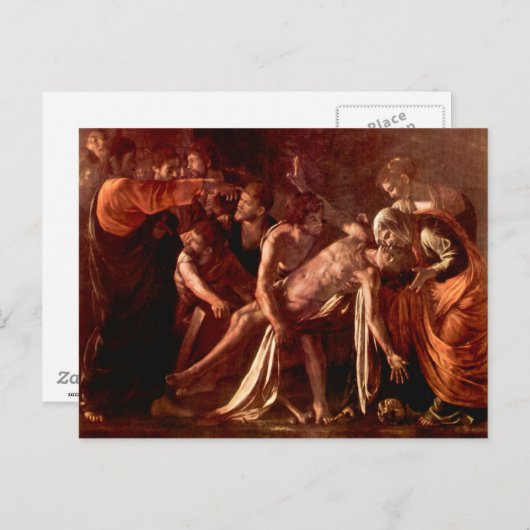 Heropleving van Lazarus door Caravaggio Briefkaart (Voorkant / Achterkant)