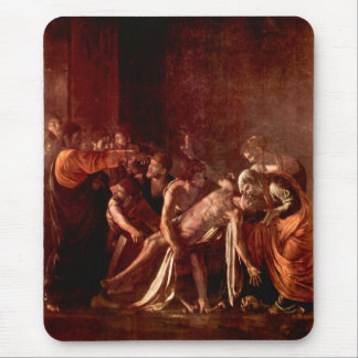 Heropleving van Lazarus door Caravaggio Muismat