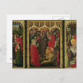 Heropleving van Lazarus Triptych; de opkomst van L Briefkaart (Voorkant / Achterkant)