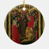 Heropleving van Lazarus Triptych; De verhoging van Keramisch Ornament (Achterkant)