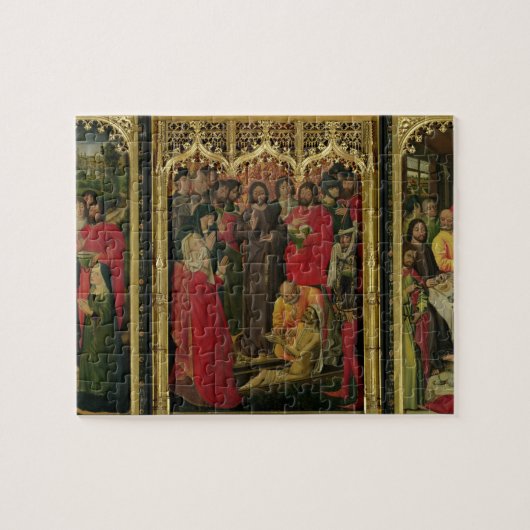 Heropleving van Lazarus Triptych; De verhoging van Legpuzzel (Horizontaal)
