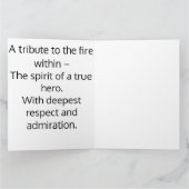 Hero's Spark: Brandweerman Bedankt & Waardering Kaart (Binnen)