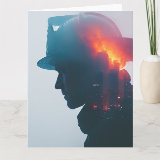 Hero's Spark: Brandweerman Bedankt & Waardering Kaart (Voorkant)