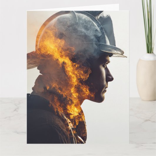 Hero's Spark: Brandweerman Bedankt & Waardering Kaart (Voorkant)