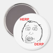 Herp Derp Herp Derping Magneet (Voorkant / Achterkant)