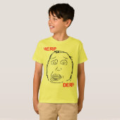 Herp Derp Herp Derping T-shirt (Voorkant volledig)