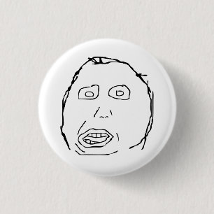 Herp Derp Idiot Rage Face Meme Ronde Button 3,2 Cm