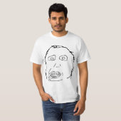 Herp Derp Idiot Rage Face Meme T-shirt (Voorkant volledig)
