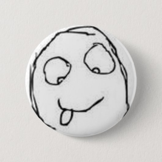 Herp Derp Rage Comic Ronde Button 5,7 Cm (Voorkant)