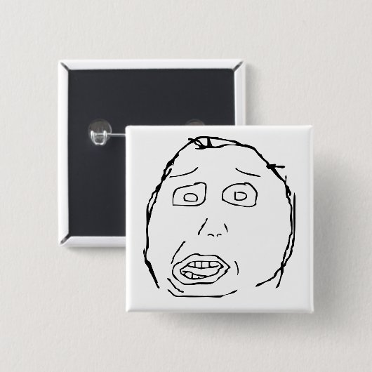 Herp Derp Vierkante Button 5,1 Cm (Voorkant /achterkant)