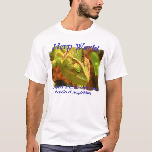 Herp World Chameleon T-Shirt (Voorkant)